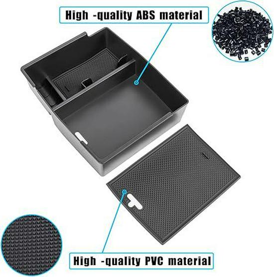 2024 Toyota Tacoma Black Armrest Center Console Organizer Box