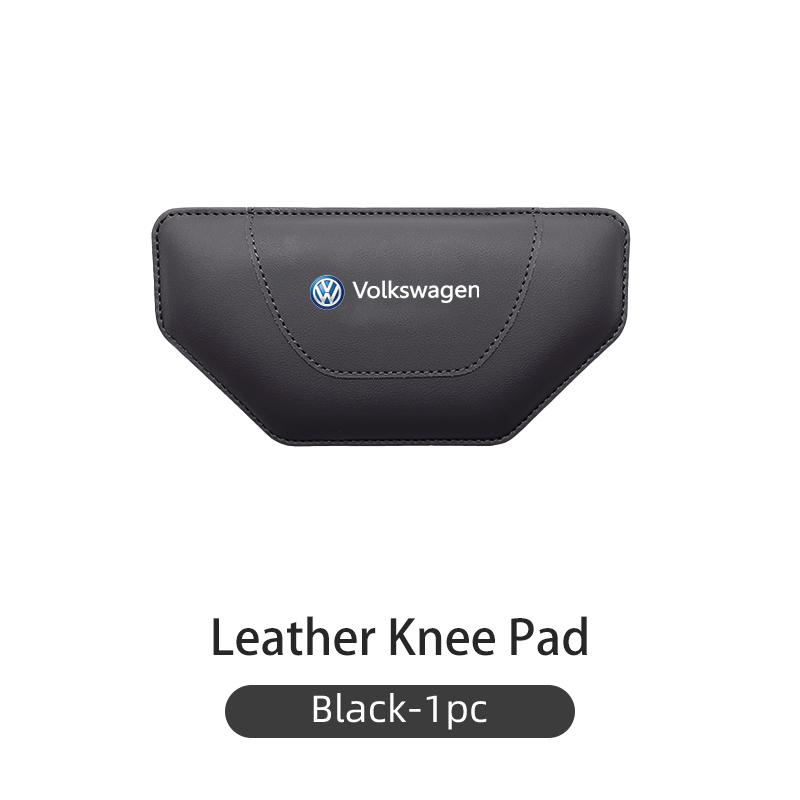 Hub Caps For Volkswagen VW Car Knee Support Cushion Auto Trapeze Leather Anti Fatigue Leg Pad Golf 4 5 6 7 Polo Jetta Sagitar Ma
