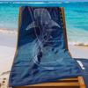 1pc Deep-sea Whales Beach Towel Quick-drying Super Absorbent Suitable for Beach Vacation Pool Summer Funny Gift for Friends