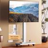 Rotatable TV Stand with Wheels - Vertical & Horizontal Adjustable Display Cart for Live Broadcasts
