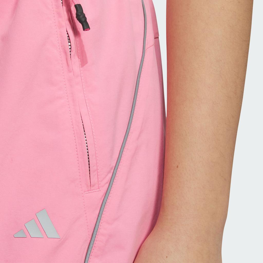 Adidas Solid Color Mid Waist Drawstring Straight Leg Retro Sports Casual Pants Women Bottoms Pink JJ3782
