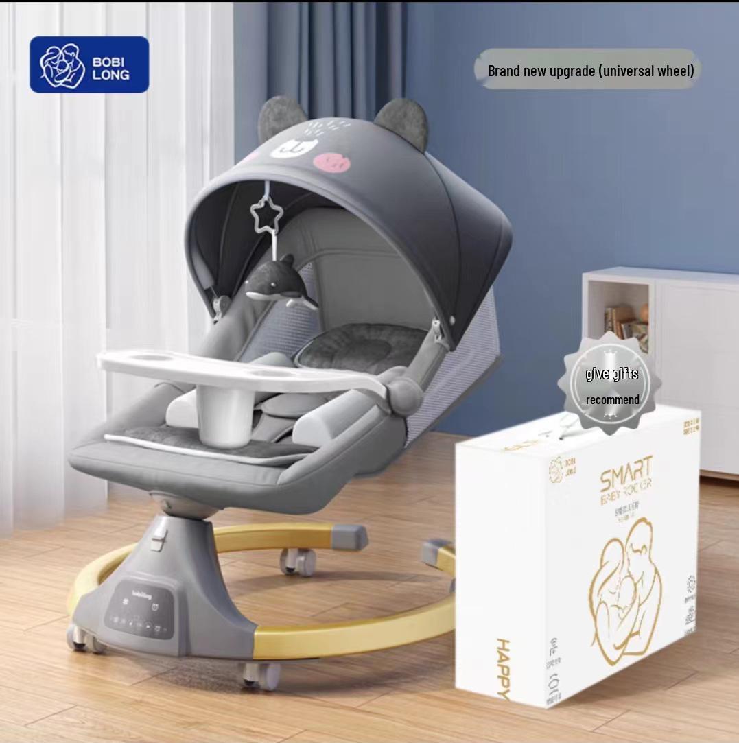 Многофункциональное электрическое кресло-качалка для младенцев - Успокаивающая и комфортная колыбель для младенцев