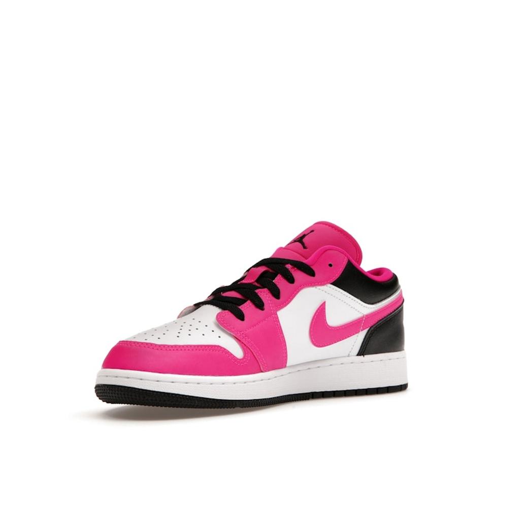Air Jordan 1 Low GS Fierce Pink Kids Sneakers Black White DZ5365-601