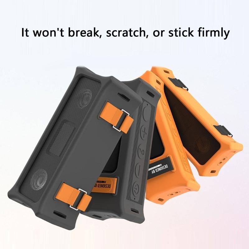 NonSlip Silicone Speaker Case With Shockproof Protections Lightweight Design For  Portable Speakers Holder