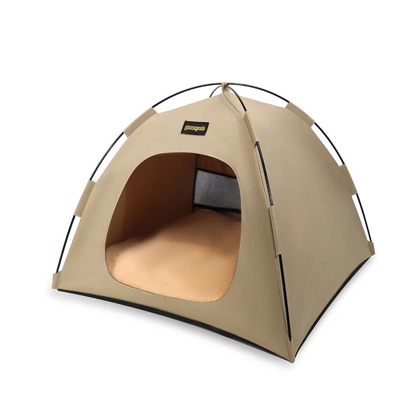 

Палатка-гнездо для домашних животных, гнездо для кошек, съемный, переносной, складной, уличный, солнцезащитный тент для кошек и собак, собачий домик, товары для животных small хаки