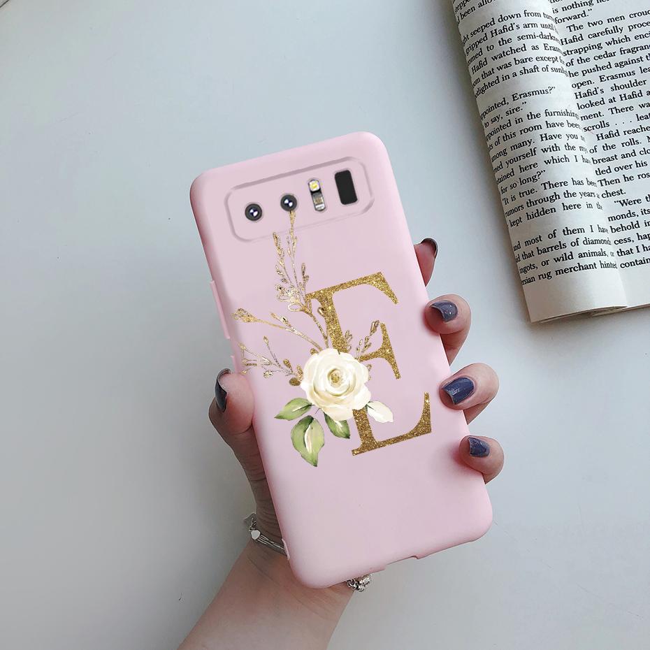 For Samsung Galaxy Note 8 Case SM-N950F Cute Letters Coque Soft Silicone Phone Case For Samsung Note 8 Note8 Cover Fundas Bumper
