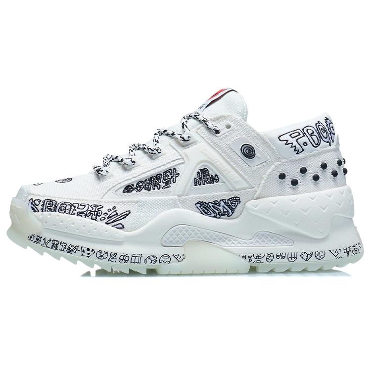 (WMNS) Li-Ning Counterflow Alien Peace Smoke Grey Women s AGLR168-7 EU 38⅓