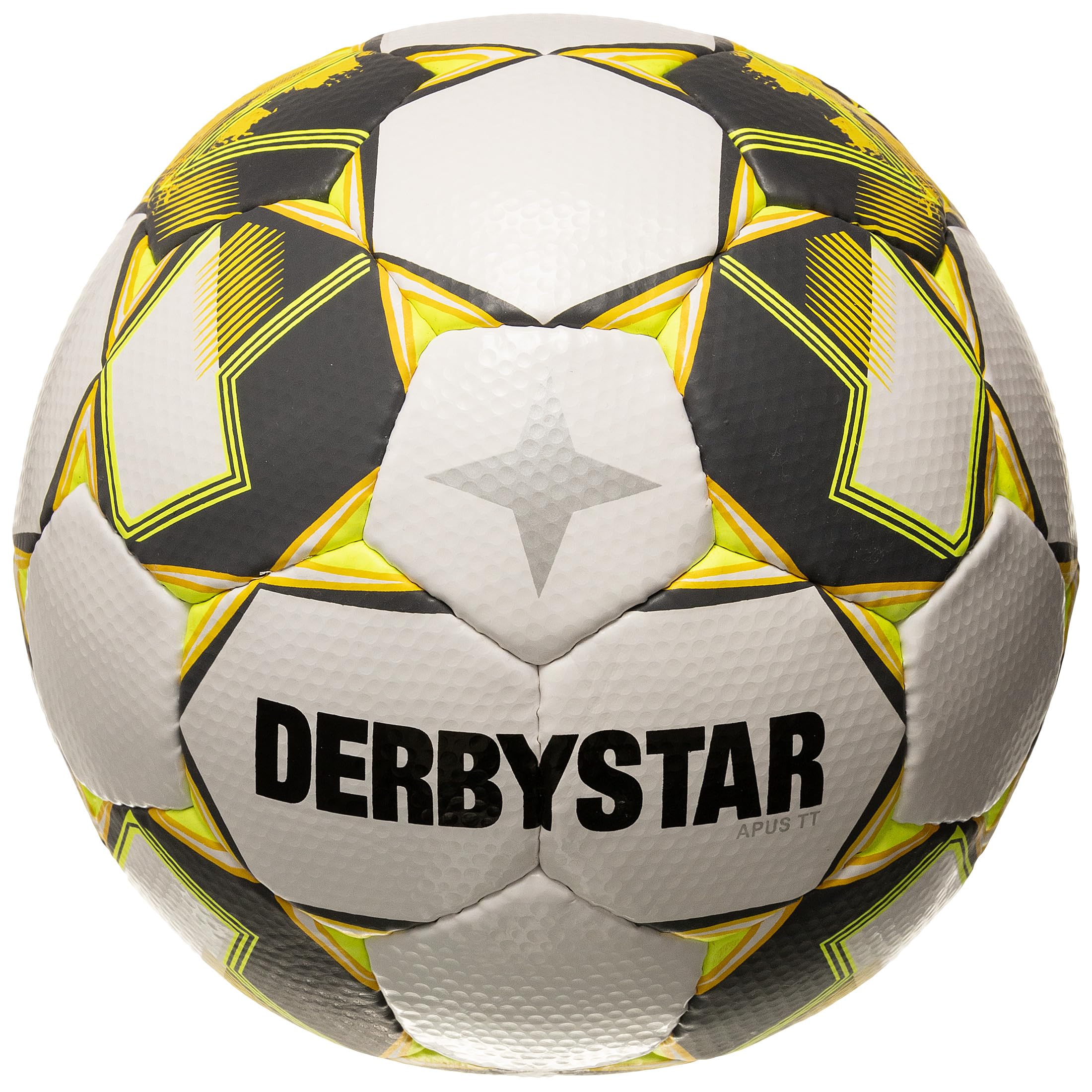 

DERBYSTAR APUS TT V23 FIFA Basic Футбольный размер для средней школы и взрослых Мяч, 5, Белый/Желтый, Высокий, Школа, белый