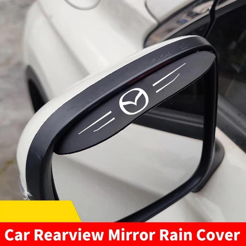 2 Pezzi Copri Visiera Parasole Pioggia Specchietto Retrovisore Auto Accessori Auto Per Mazda 2 3 4 5 6 7 8 323 626 CX3 CX5 CX7 CX9 RX8 MX3 MX5