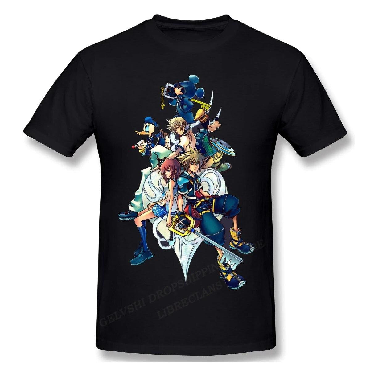 

Футболка Kingdom Hearts унисекс, женские модные футболки, детские топы в стиле хип-хоп, футболки для мальчиков и девочек, хлопковая футболка Unisexga, футболка Kingdom Hearts