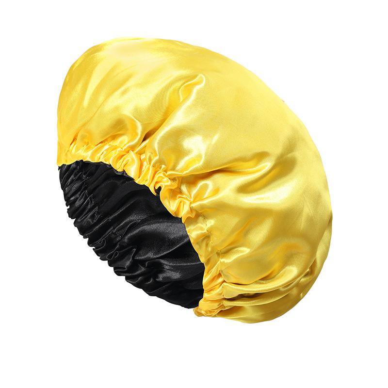 Ladies Fashion Stretch Hair Cap, Button Shower Cap