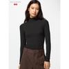 Uniqlo ExTra Warm HeaTTech Cashmere Blend Ribbed Mock Neck T shirT