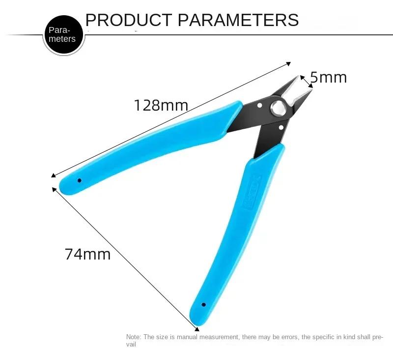 New 170 Oblique Pliers High Hardness and Strong Blade Sharp Gundam Model Water Mouth Pliers Stainless Steel Wire Cutter 1PC