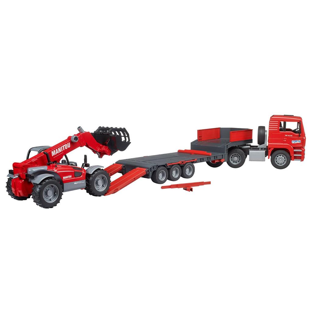 bruder MAN truck & Manitou telescopic loader MLT633 BR02774