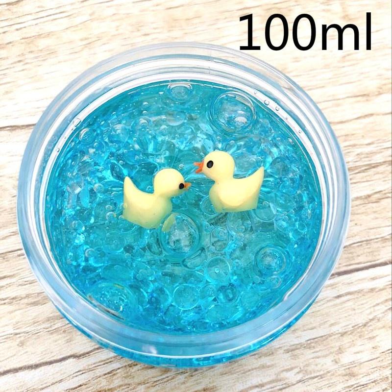 

Антистрессовые детские игрушки Маленькая желтая утка Масло Слайм Прозрачный Слайм Блестящий Слайм Бусины из флоама Слайм 100 ml