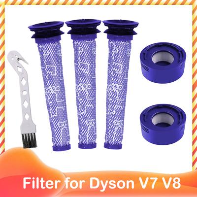 Pre-Filters HEPA Replacements for Dyson V8 and V7 Absolute Cordless Vacuum Cleaners Filter for Dyson 7 8