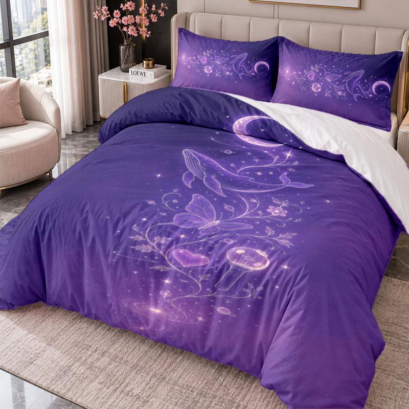 BTS 3Pcs Bedding Set Duvet Cover With Two Pillowcases For Bedroom Home Decoration