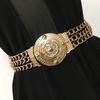 Flower Chain Belt Elegant Hollow Diamond Fashion Waist Chain Belt Metal Dress