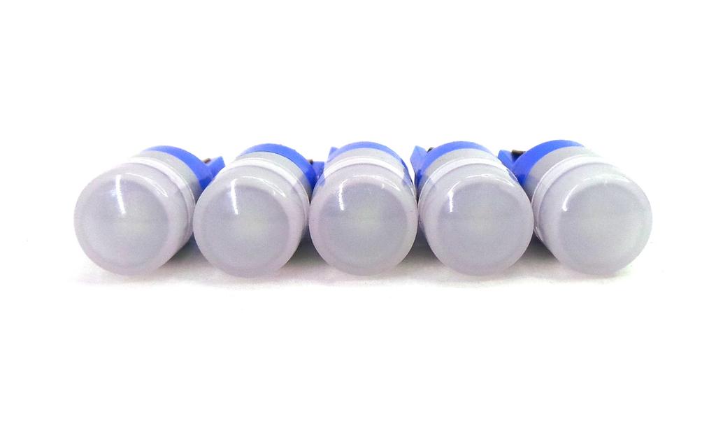 6 szt żarówka LED T10, W5W 12V CANBUS 190lm Niebieski zimny