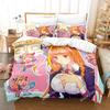 Kawaii Kiryuu Coco Bedding Set Single Twin Full Queen King Size Bed Set Adult Kid Bedroom Duvetcover Sets 3D Anime Bed Sheet Set