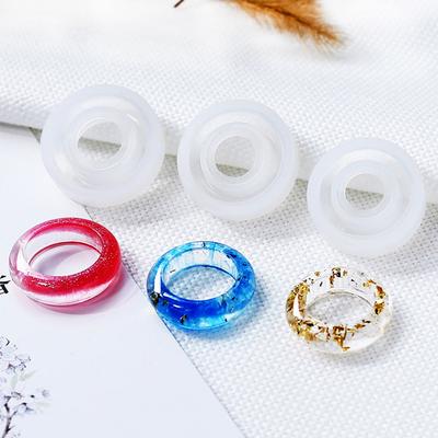 3pcs New 16mm 17mm 18mm DIY Silicone Ring Mold Resin Epoxy Jewelry Making Craft