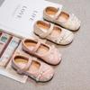 2026 Spring/Autumn Embroidered Hanfu Shoes for Baby Girls, Ancient Style Leather Princess Shoes, Trendy Children's National Style Footwear