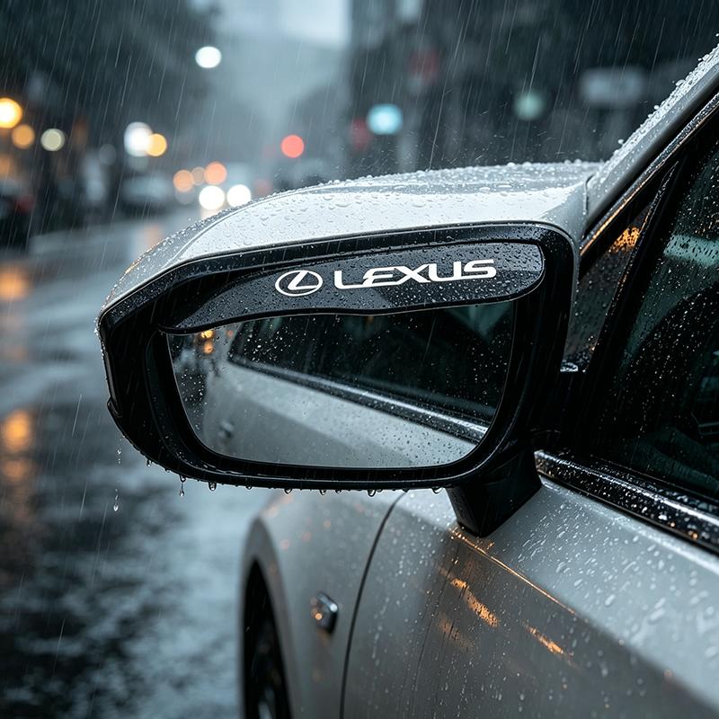 2Pcs Car Rear View Side Mirror Rain Board Eyebrow Guard Sun Visor For Lexus ES300 RX330 RX300 GS300 IS250 IS200 CT200h NX RX