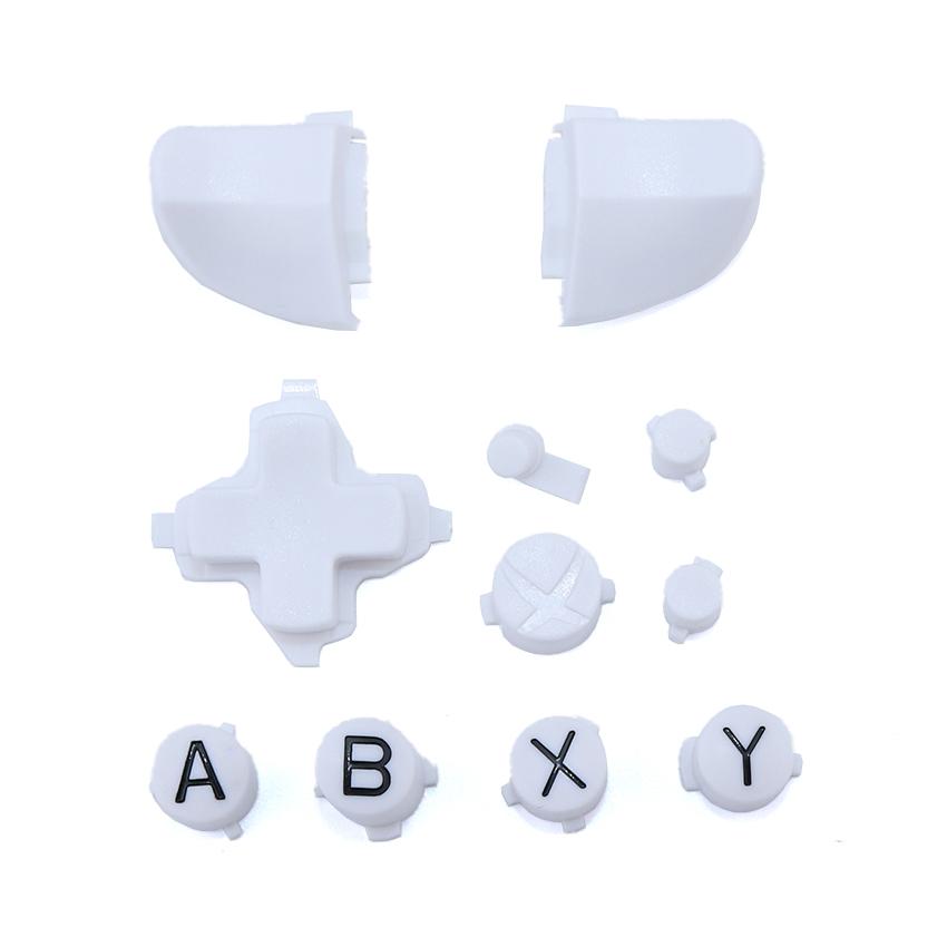 10 Colors/11 Piece Set Solid RT LT Trigger Buttons Mod Kit for Microsoft Xbox One S Slim Controller Analog Stick Dpad