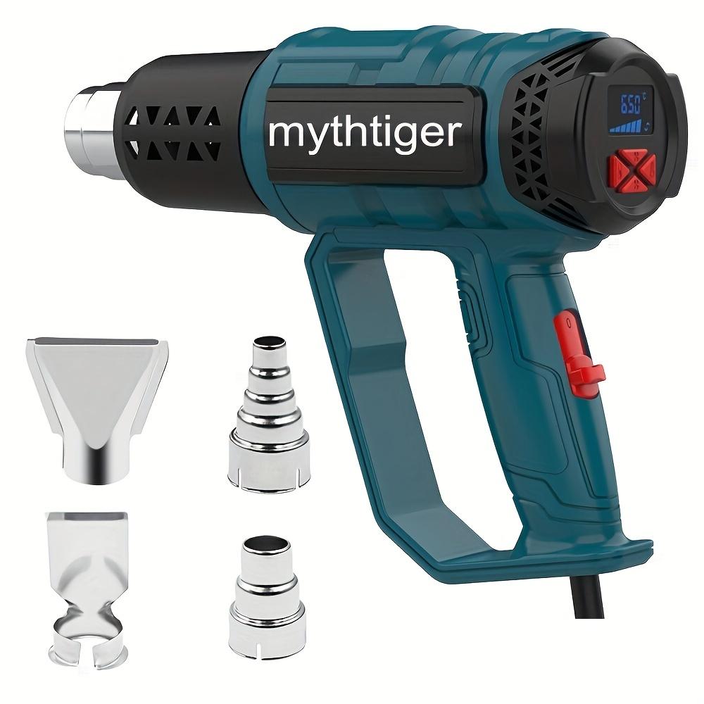 

Строительный фен 60-650 градусов Регулировка температуры Фен горячего воздуха с ЖК-цифровым дисплеем Защита от перегрева для термоусадочной трубки 220V EU PLUG