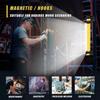 LED Under Hood Work Light Bar 5000mAh Cordless Magnetic Light Bar Rechargeable with Hooks Car Hood Flashlight