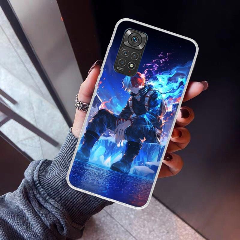 Todoroki Shoto MHA My Hero Phone Case For Xiaomi Redmi Note 10 11 12 13 14 15 Pro Plus 11S 12S 14S 11T 11E 10S Soft TPU Back Cov