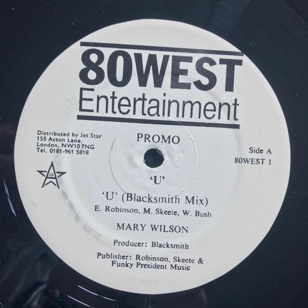 

12inch Record MARY WILSON - U 80WEST1 80 West Enterta 1995 UK Dance & Electronica Used