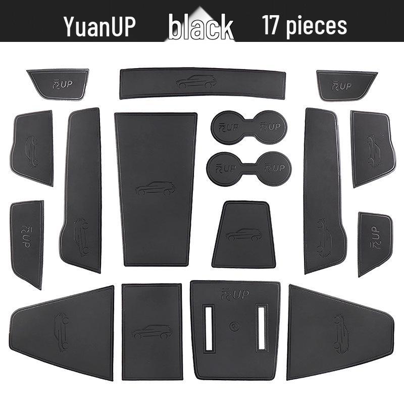 

Набор из 24 предметов: коврики в слоты дверей и подстаканники для BYD Yuan UP для украшения интерьера и хранения