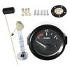 12V 2-inch 52mm Fuel Level Gauge Automotive Instrument Panel Fuel Float Sensor 240-33 Ohm White LED Indicator Light Oil Gauge