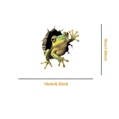 1PC 2D Flat Stickers Tree Frog Animal Car Stickers Wall Stickers Refrigerator Luggage Laptop Toilet Stickers