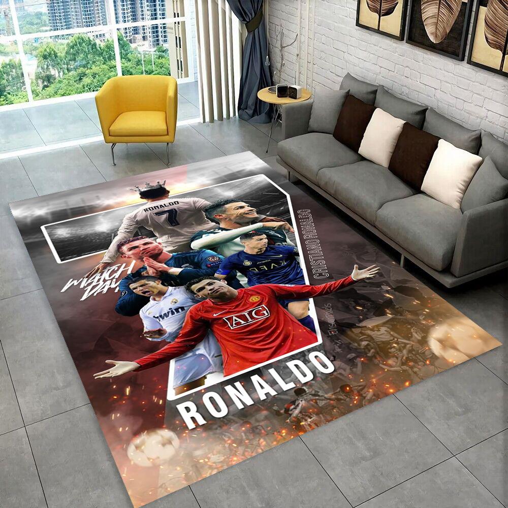 

Ковер CR7 Goat Ronaldo Футбольная Звезда для Игровой Комнаты, Спальни, Гостиной, Дивана, Домашнего Декора, Детский Ковер Нескользящий Коврик для Пола Подарок 40x60cm