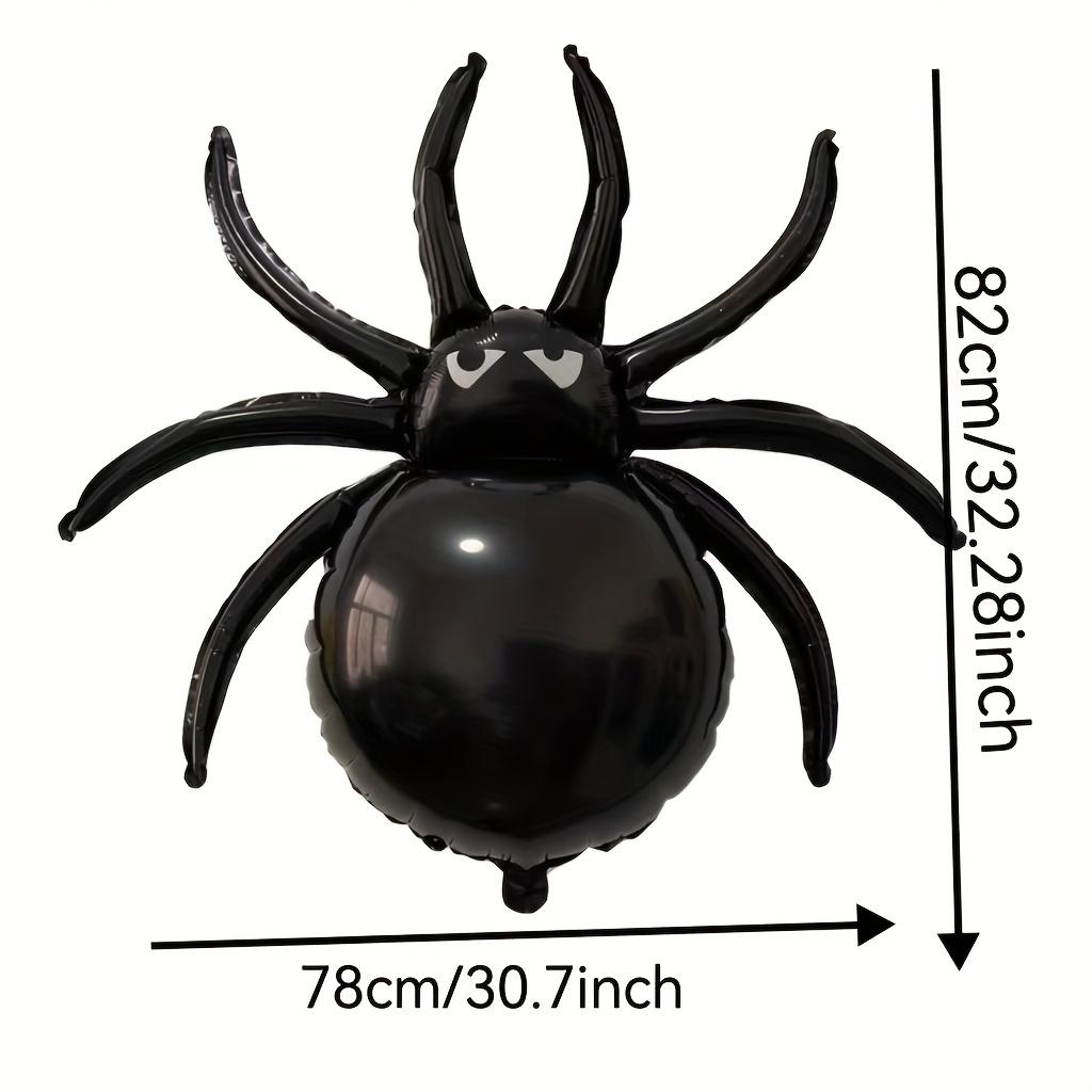 

30 шт., большой воздушный шар-паук на Хэллоуин, черное настенное украшение, фольгированный воздушный шар на Хэллоуин для фотосъемки, розыгрыша, вечеринки, декора, принадлежностей 32inch