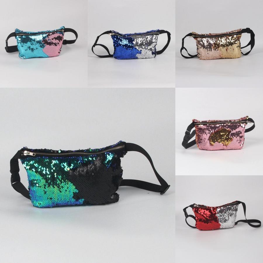 Stylish Mermaid Two-tone Sequin Women's Bag With Unique Storage For Essentials