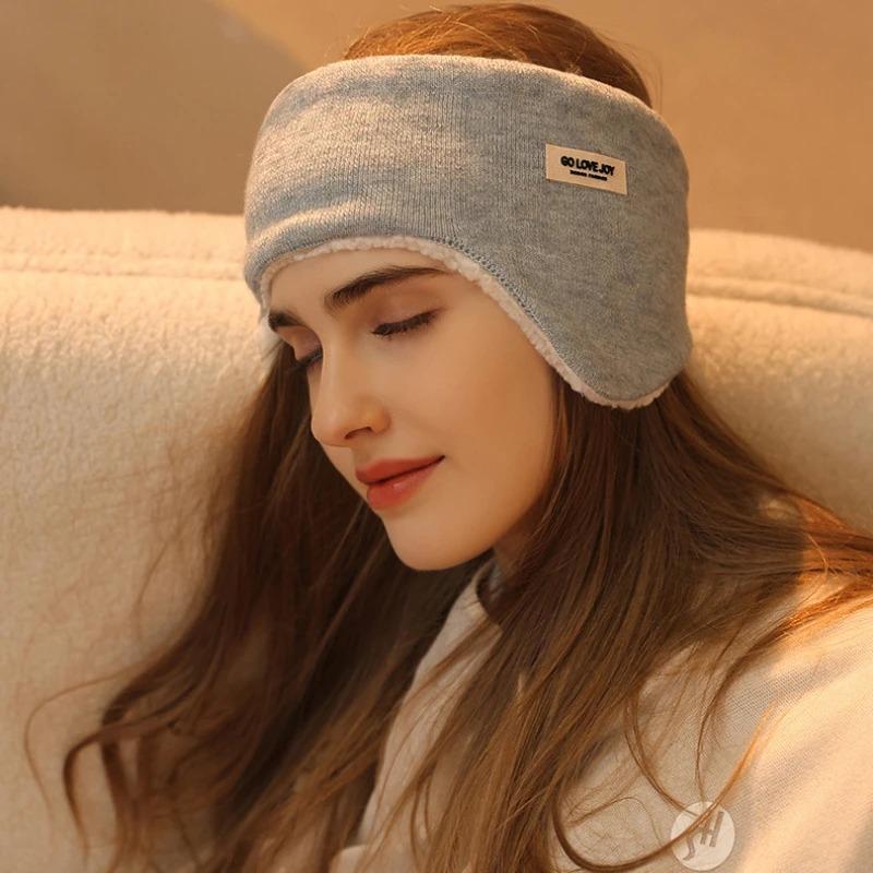 Woman Ear Cover Warmer Earplugs Fur Winter Soundproof Ear Muffs Men Women Blind Fold  Earmuffs Girl Sleep Earcups Noise Reduce