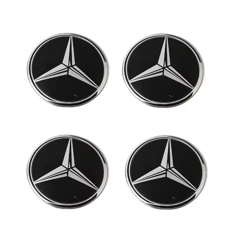 

4PCS 56mm 65mm Car for MERCEDES BENZ Wheel Center Hub Emblem Sticker W203 W204 W211 W212 W205 W209 W210 W176 W166 W163 W2211 56mm