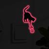 5Pcs/Set Luminous Cat Switch Sticker Self-adhesive Removable Waterproof PVC Glow-in-the-dark Kitten Wall Outlet Socket Decoration Decal