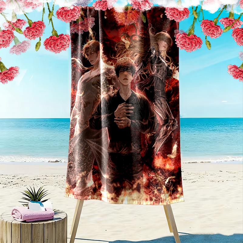 Omniscient Reader's Viewpoint 2D Flat Print Beach Towel, Large Soft Quick Dry Towel for Beach Camping Swimming.NSTJ0928324