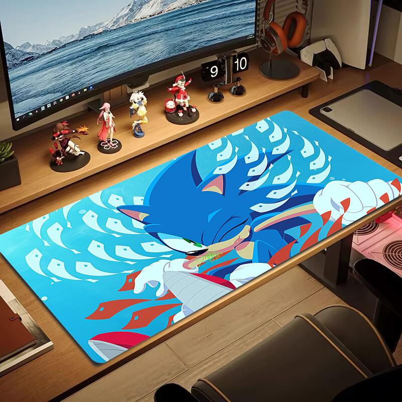 Sonic the Hedgehog4 Print Cushion Non-slip Laptop Tablet Big Mousepad XXL Mat Mini PC Playmat With Lock edge
