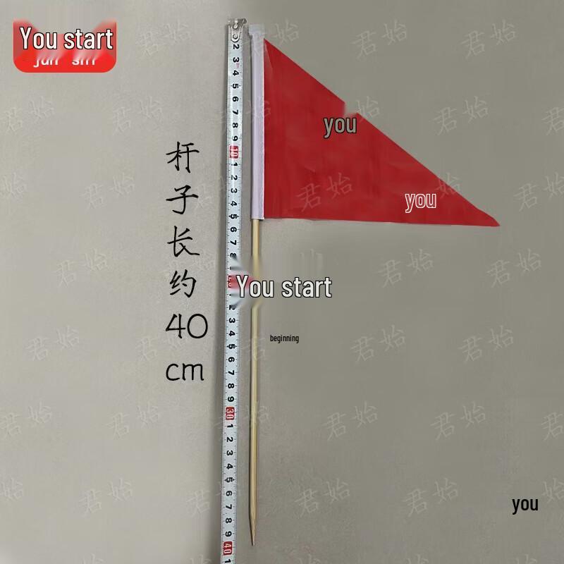 Small Triangular Red Ground Flags