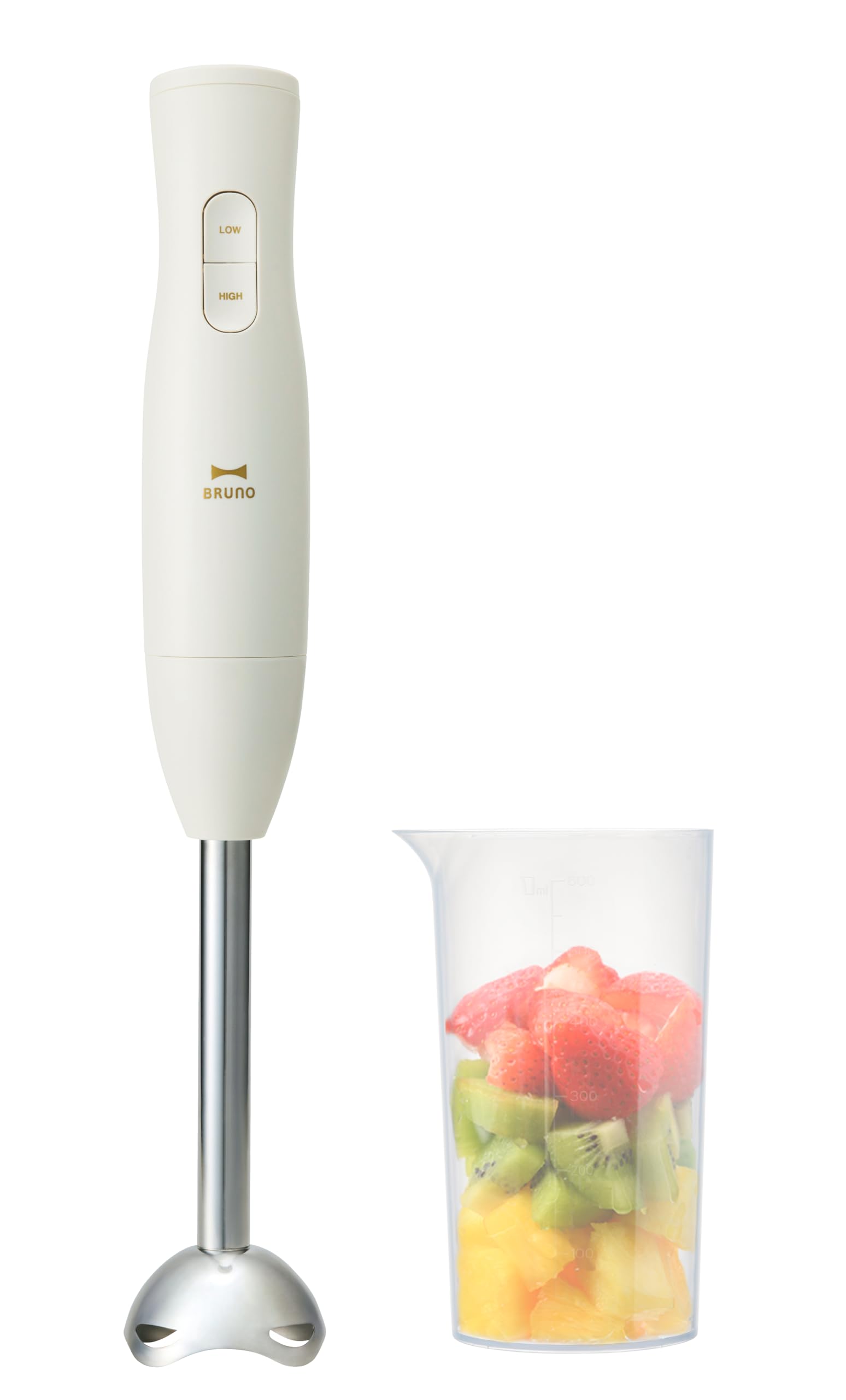 

BRUNO Stick Blender Baby Food and Gift Gift Baby Gift Handy Blender Ivory 2-in-1 (Mixing Crushing) BOE141-IV
