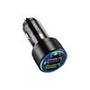 100W Super Fast Aluminum Alloy Car Charger with PD+QC3.0 for Mobile Phones