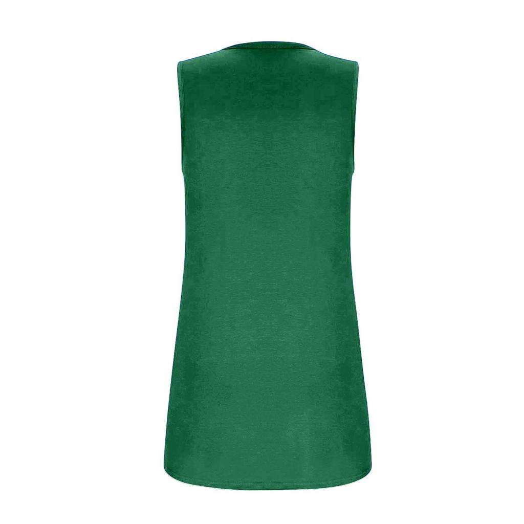 Damski Modny Seksowny Plisowany Top Bez Rękawów z Kwadratowym Dekoltem w Różnych Kolorach