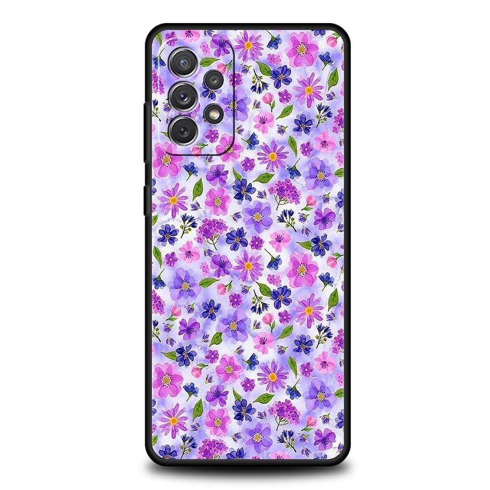 Flower Art Phone Case For Samsung Galaxy A17 A07 A55 A35 A25 A15 A05s A33 5G A31 A23 A21s A13 A41 A73 A53 A51 A71 A03s S10 Cover