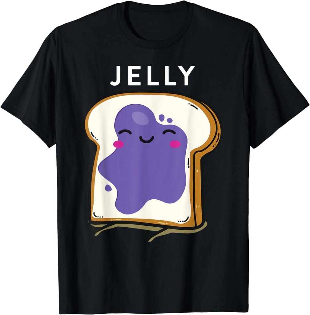 Peanut Butter and Jelly Matching Couple Shirts Cool Outfits T-Shirt  Kawaii Clothes Tops  Women Clothing  Graphic T Shirts