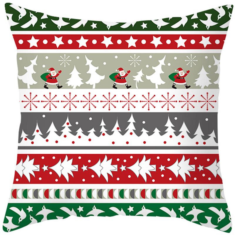 Cartoon Christmas Tree Elk Snowman Christmas Decoration Pillow Set Solo -Launched Room Automobile Study Office Pillow Pillow